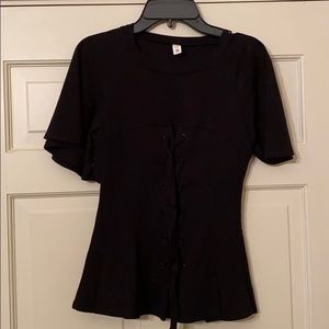 Black corset shirt